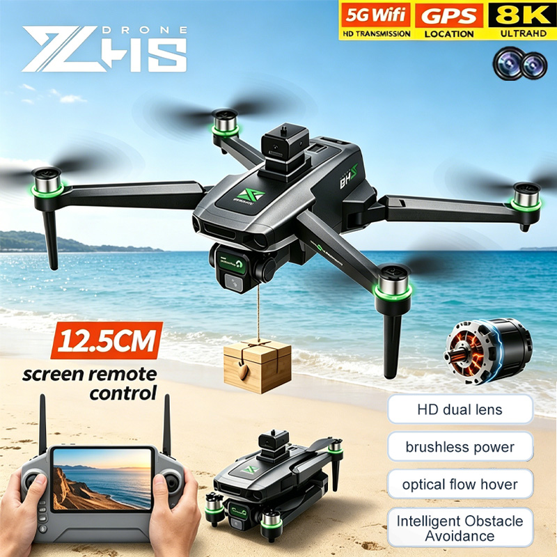 Drone Kit Tricopter - Minidron Profesional ZH8 con Control Remoto,