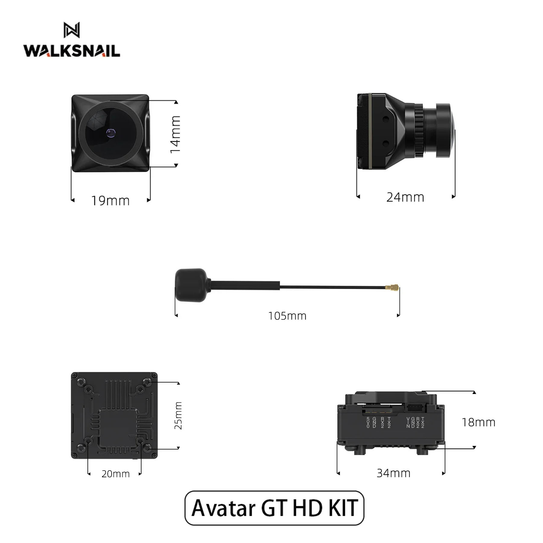 Walksnail Avatar GT HD KIT 2W  - Drone Kit Racing reseña y precio