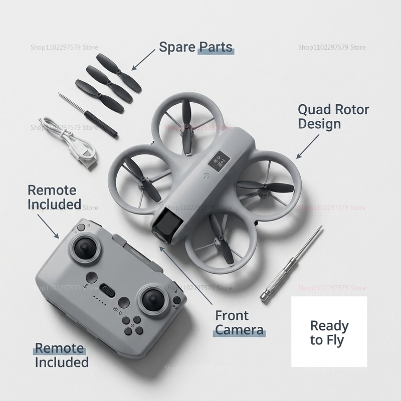 Mini Dron con Cámara HD 8K, FP - Drone Kit Tricopter reseña y precio