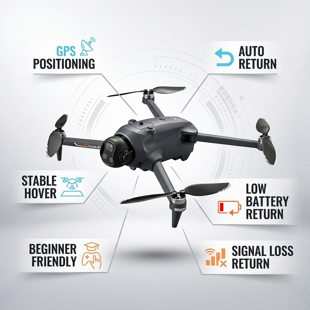 Dron Potensic con GPS, Retorno - Drone Kit With Camera reseña y precio