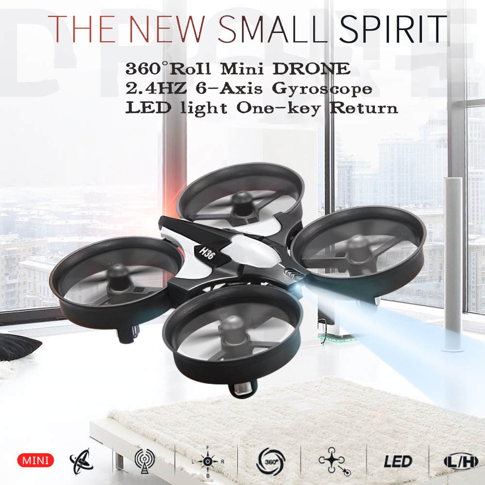 Mini Dron JJRC H36 2.4G de 6 E - Drone Kit Tricopter reseña y precio